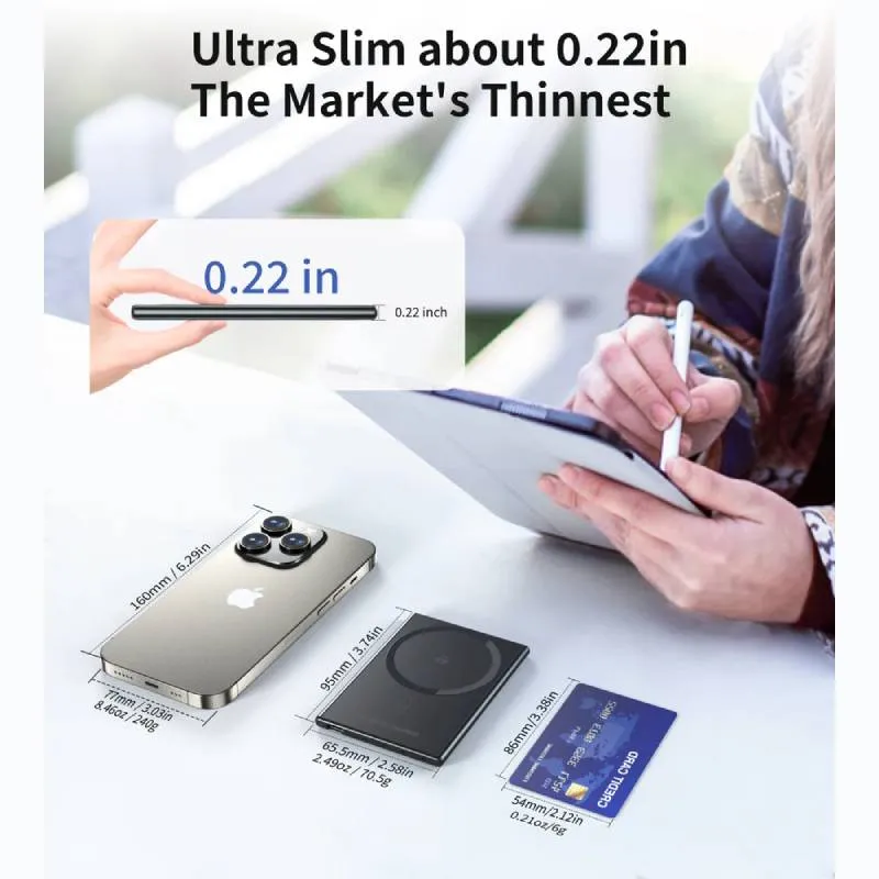 Choetech 2000 mAh 5.5mm Thinnest Magsafe Power Bank (B708)