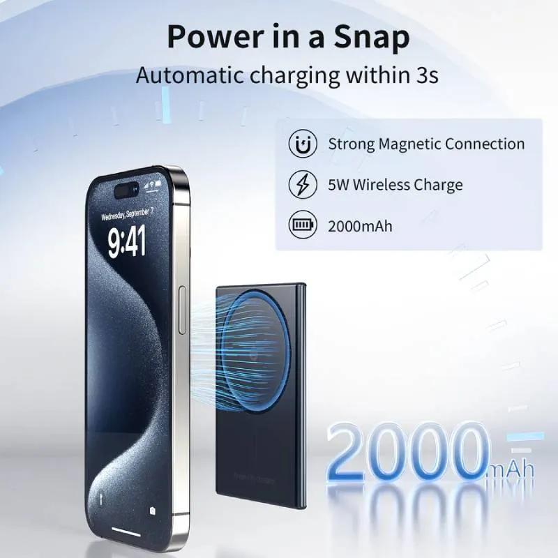 Choetech 2000 mAh 5.5mm Thinnest Magsafe Power Bank (B708)