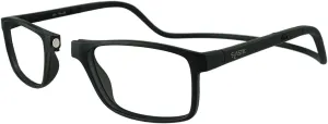 Clic Magnetic Reading Glasses for Men or Women, Soft Foldable Band, Computer Readers, Barat (S-XL)