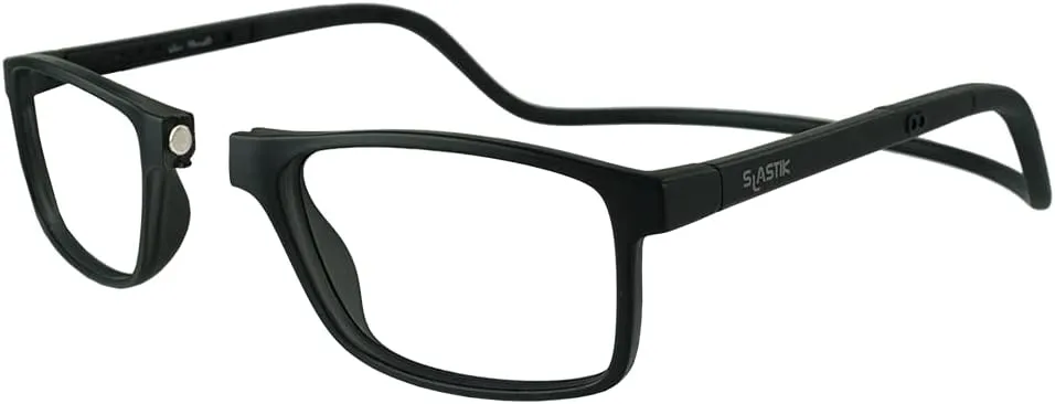 Clic Magnetic Reading Glasses for Men or Women, Soft Foldable Band, Computer Readers, Barat (S-XL)