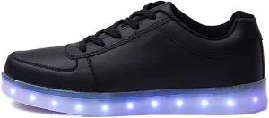 Cliont Women's Men's LED Lights Up Shoes Luminous Flashing Trainers USB Charging Lace Up Couples Shoes Kids Boy Girl Light Up Trainers Shoes Sneakers
