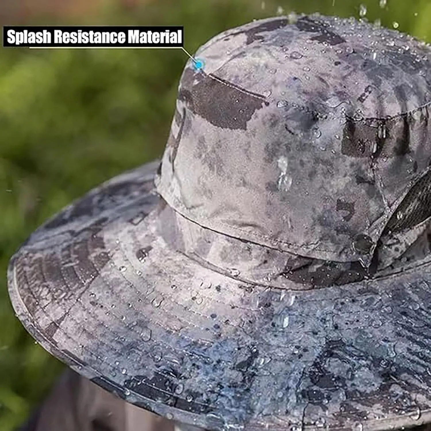 Colitt Fishing Hat, Solar Powered Fan Hat, Dual Fan Wide Brim Outdoor Fishing Hat-Solar & USB Charging