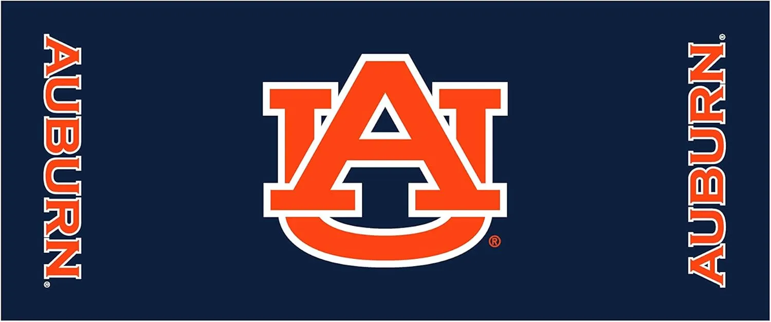 Collegiate Kwik-Covers Rectangle Plastic Table Covers, Bundle of 2 (Auburn University, 6')
