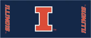 Collegiate Kwik-Covers Rectangle Plastic Table Covers, Bundle of 2 (University of Illinois, 6')
