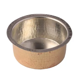 Commercial Purpose Copper Tope or Patila with Tin Coating or Kalai, 21" Round, 45 Liter's, Heavy Duty