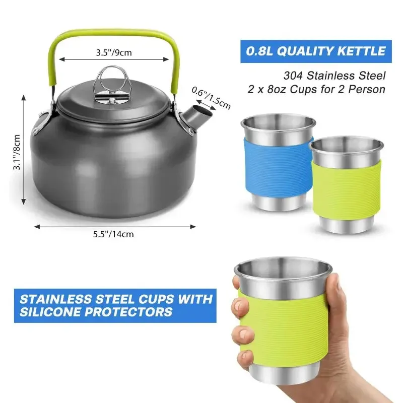 Compact 2-Person Camping Cookware Set