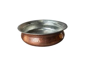 Copper Cooking Pot or Vessel comes with Inner Kalai, Hand Beaten, 22" Round, Heavy Duty