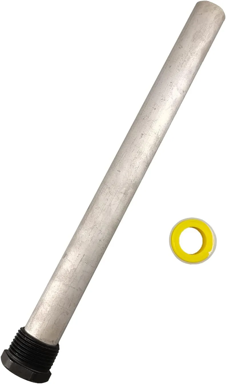Copper RV Water Heater Tank Rinser Flusher and Anode Rod Set | Remove Sediment from the Bottom of RV Water Heater | Copper Handle and Cleaning Wand with Bending Tip