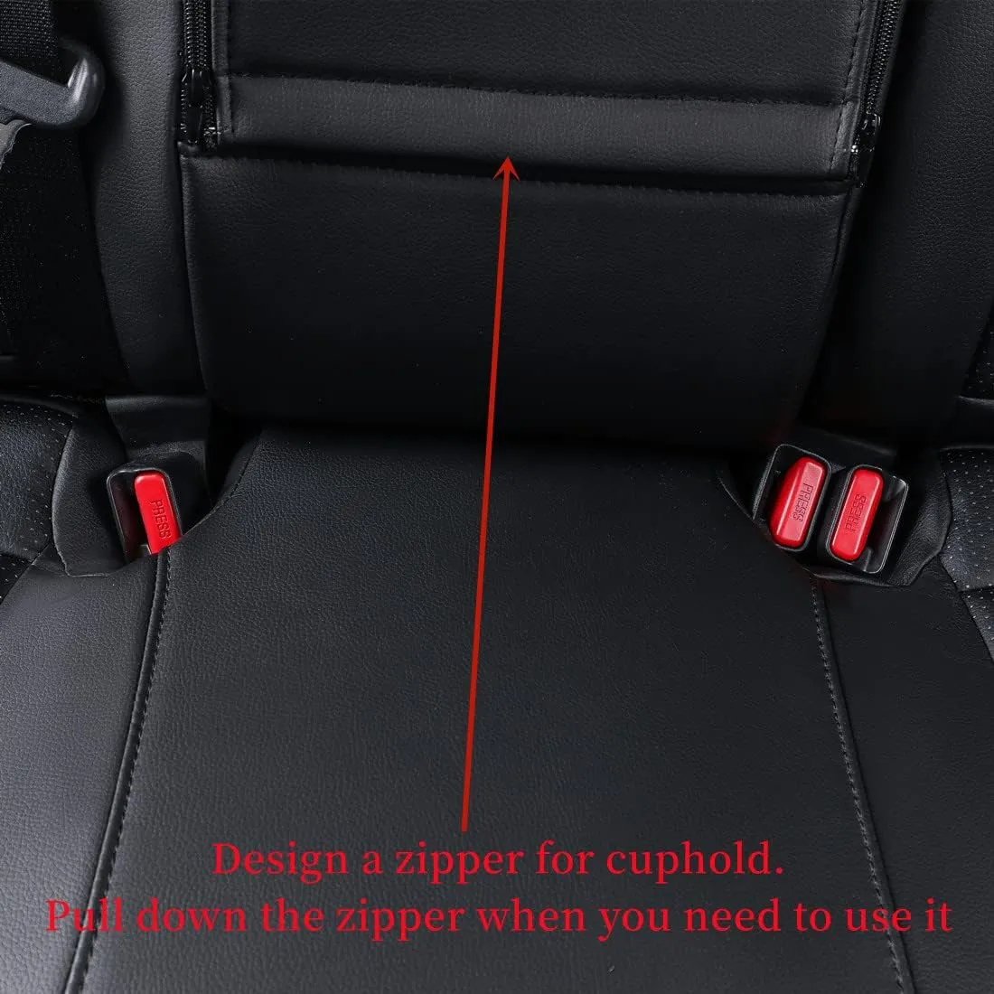 coverdream Corolla Cross Waterproof Leather Seat Covers Custom Fit for 2022-2025 Toyota Corolla Cross L,LE,XLE (Non-Hybrid),Full Coverage,Airbag Compatible Car Seat Protector(Full Set,Black)