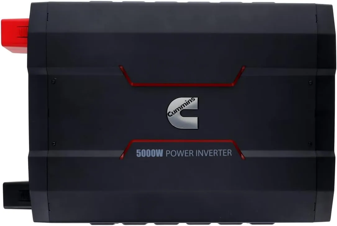 Cummins 5000 Watts Inverter Modified Sine Wave Truck Inverter 12 Volts to 110 Volts Four AC Outlets Two USB Ports (Plus Cable Kit)- CMN5000W - Inverters for Vehicles, Van Life, Camping