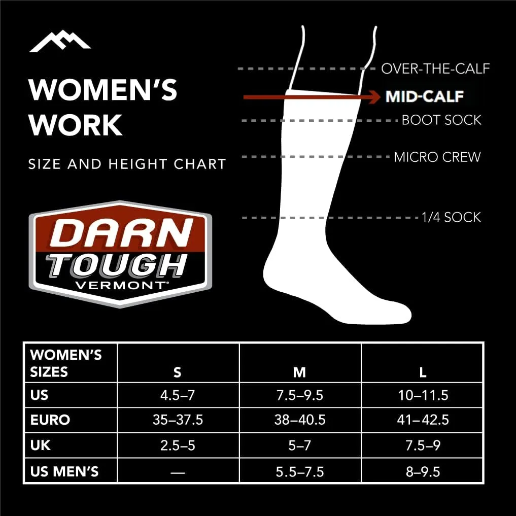 Darn Tough (2202) Women's Work Emma Claire Mid-Calf Lightweight with Cushion Sock