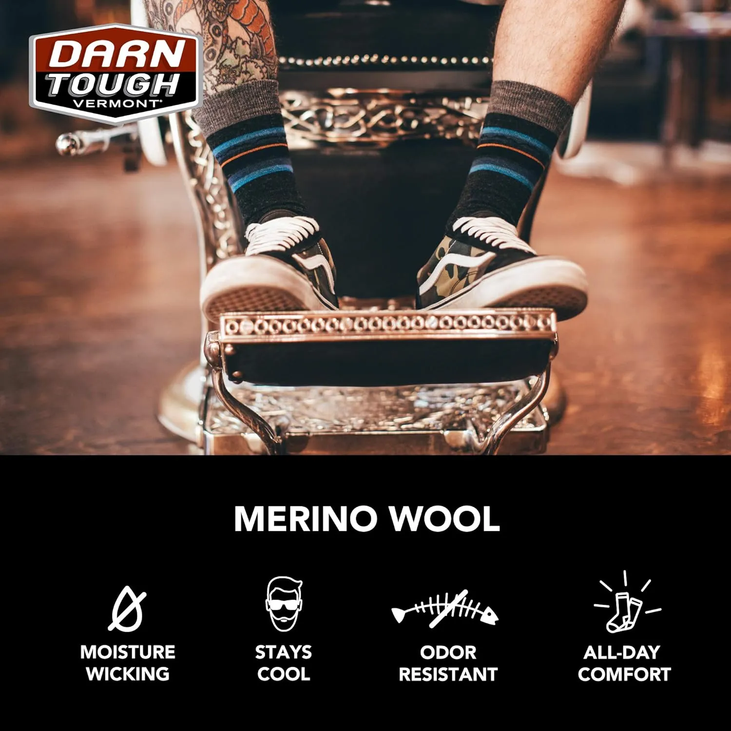 Darn Tough Men's Druid Crew Lightweight Lifestyle Sock (Style 6090) -