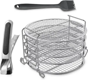 Dehydrator Rack Grill Accesories Compatible for Ninja Foodi Pressure Cooker and Air Fryer, Ninja Air Fryer Accessories, Pressure Cooker Accessories - Send Goods from Local Warehouse