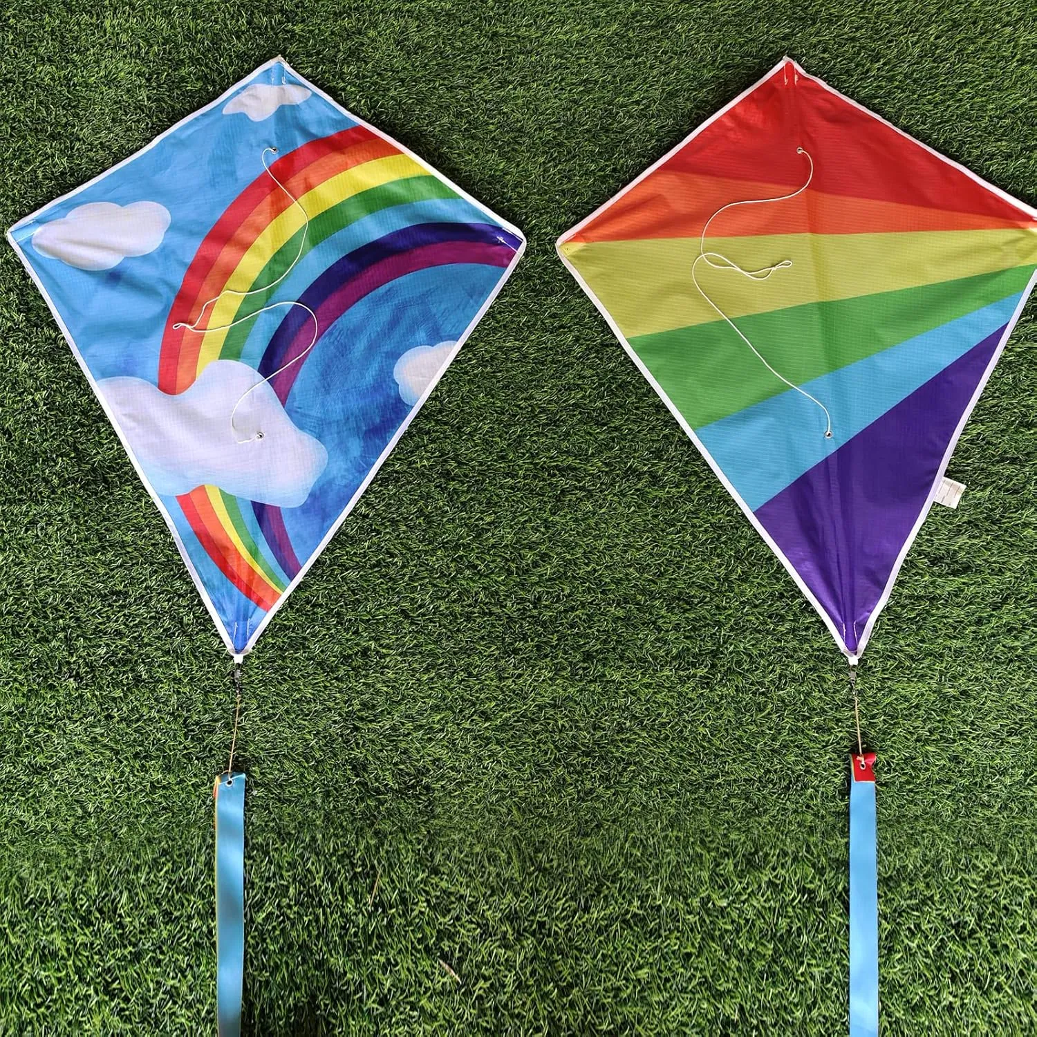 Diamond Kites for Kids Adults Easy to Fly, Beginner Kite for Toddlers Ages 3-5, Kids Kite Pack for Boys and Girls,Beach Kites for Outdoor Activities & Family Trip