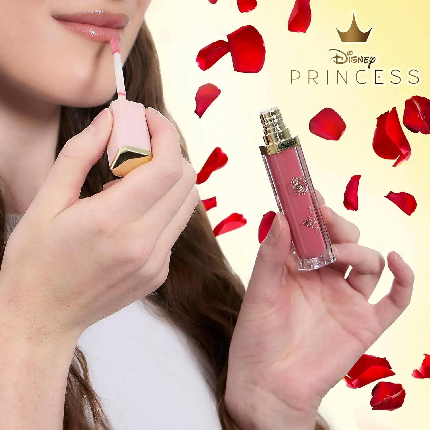 Disney Lip Gloss Collection, Belle Masion – Cosmetic Makeup Set for Daily Glam for Women and Girls, Princess Mix, 12 Pcs
