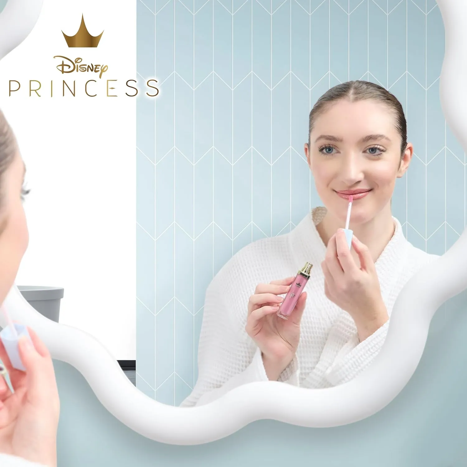 Disney Lip Gloss Collection, Belle Masion – Cosmetic Makeup Set for Daily Glam for Women and Girls, Princess Mix, 12 Pcs