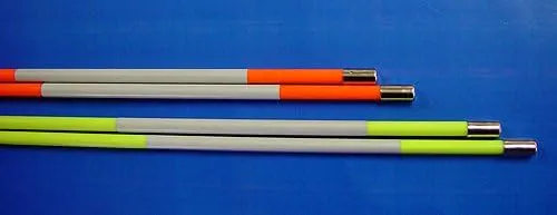 Driveway Snow Poles Reflective Markers 48" with Metal Caps, Multiple Quantities and Colors (12, Lime-Yellow)