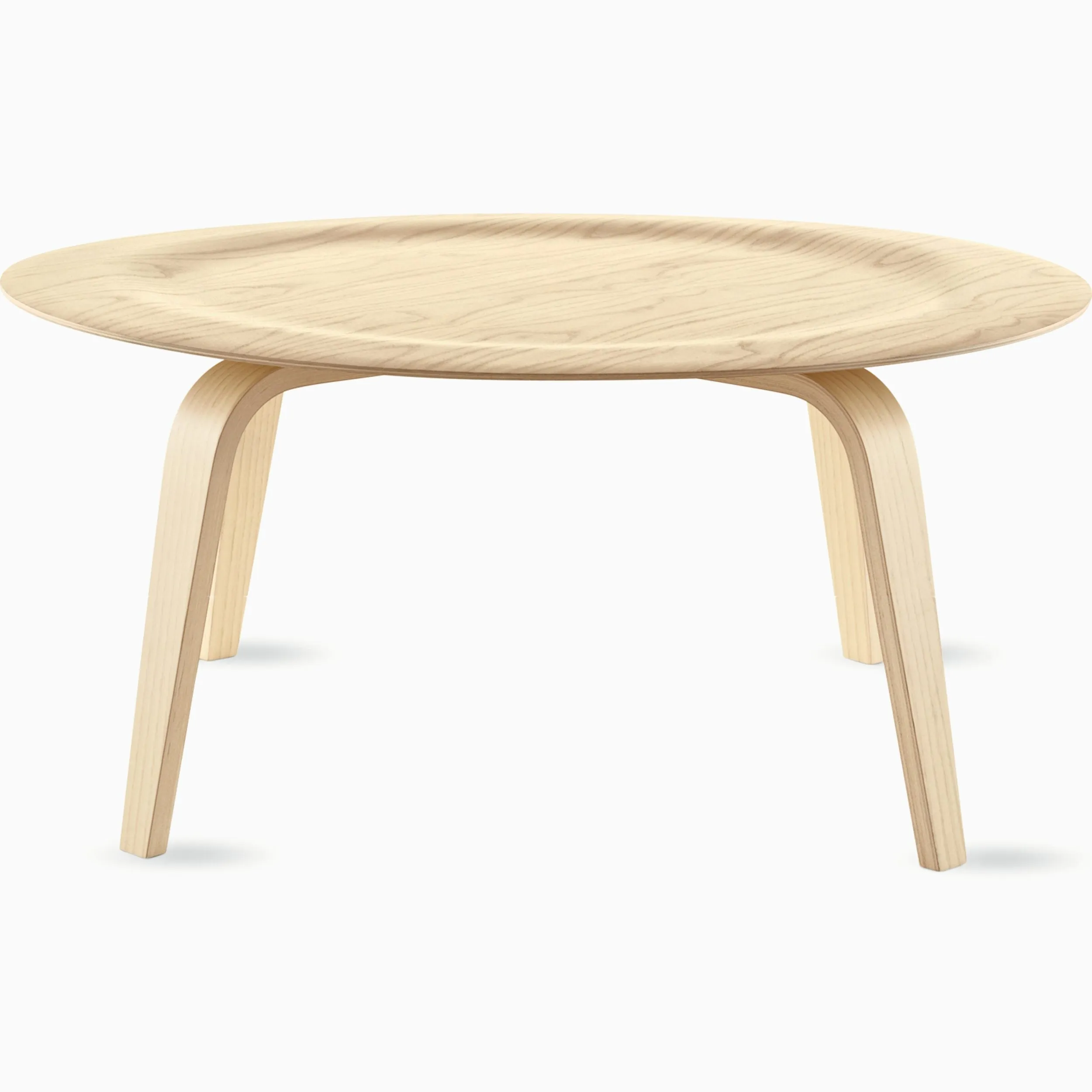 Eames Molded Plywood Coffee Table with Wood Base