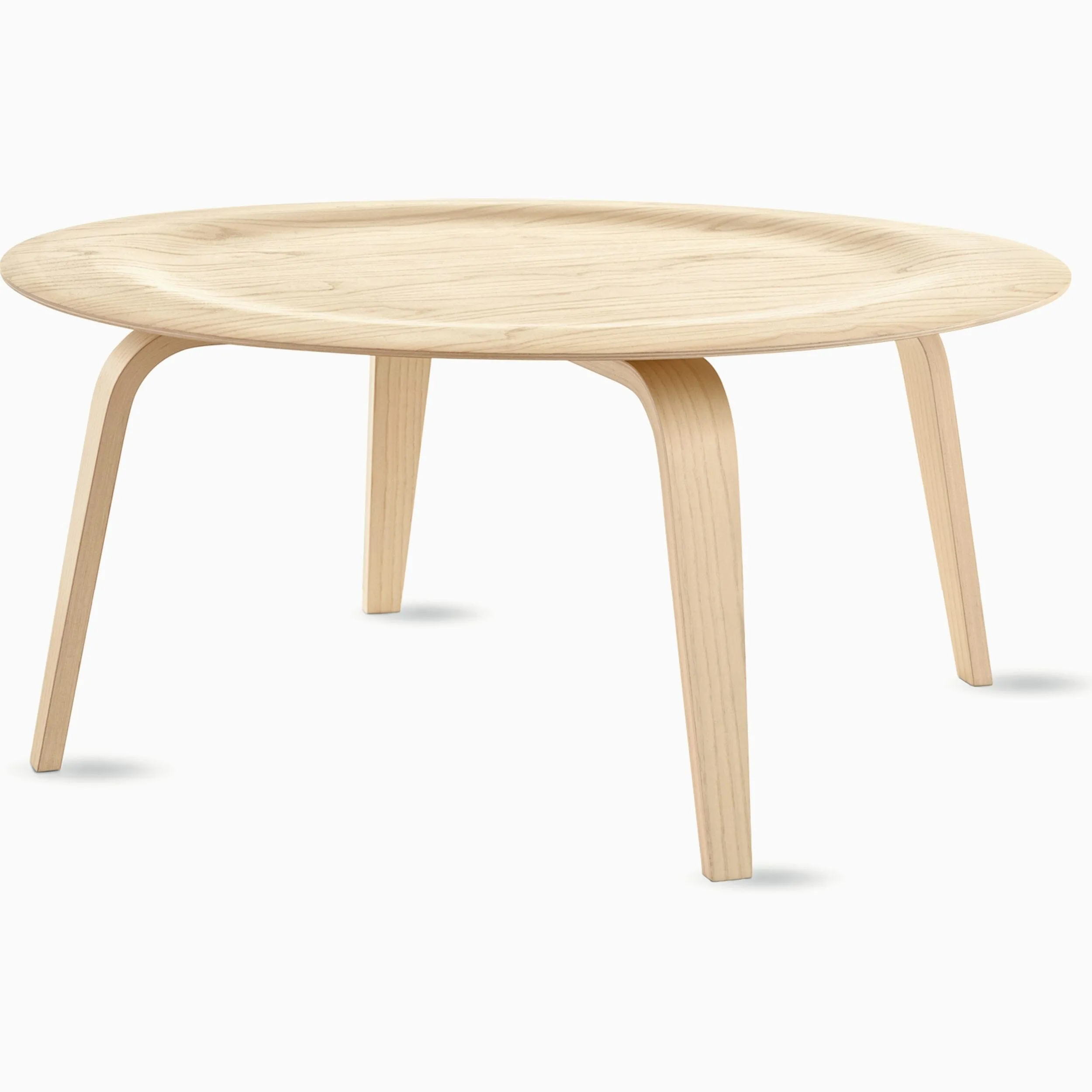 Eames Molded Plywood Coffee Table with Wood Base