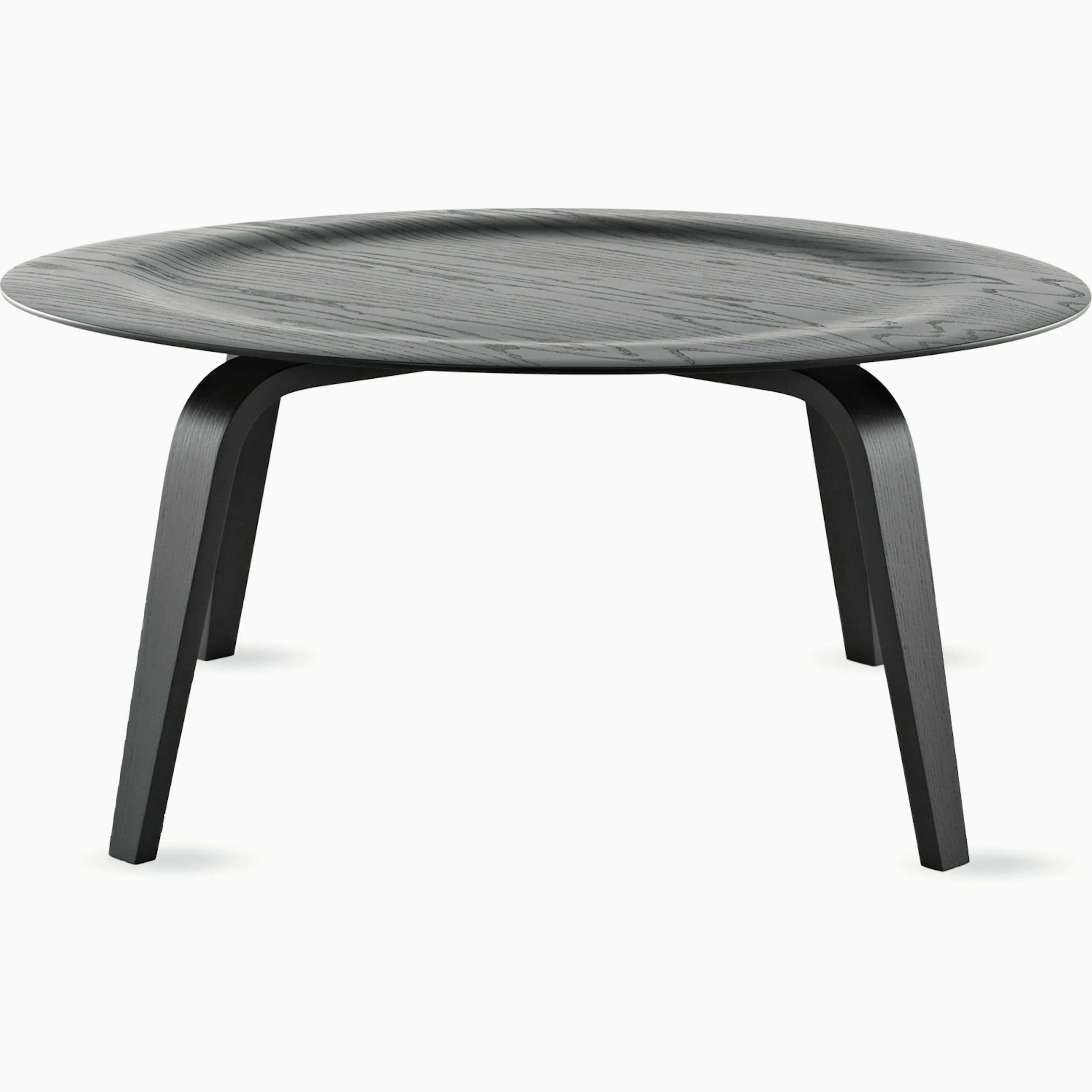 Eames Molded Plywood Coffee Table with Wood Base