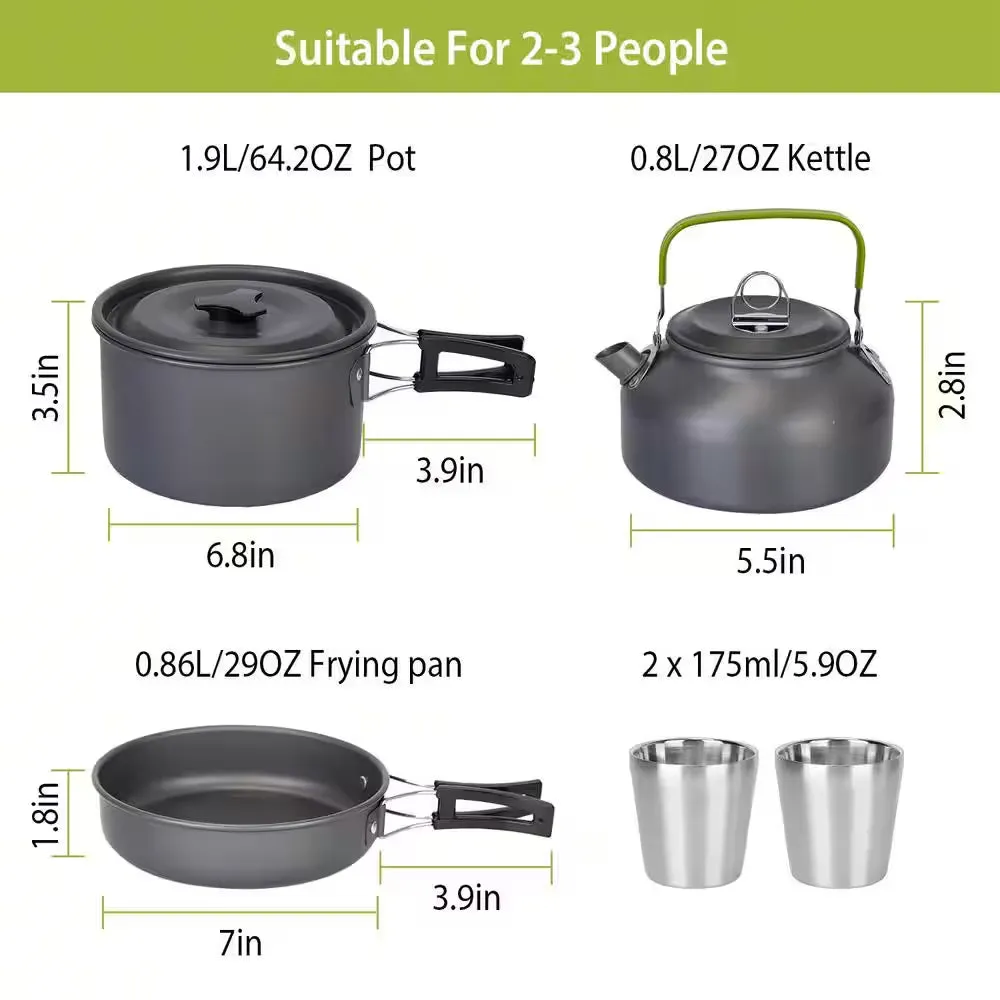 Emergency Cooking Kit - Portable Camping & Bug-Out Cookware Set