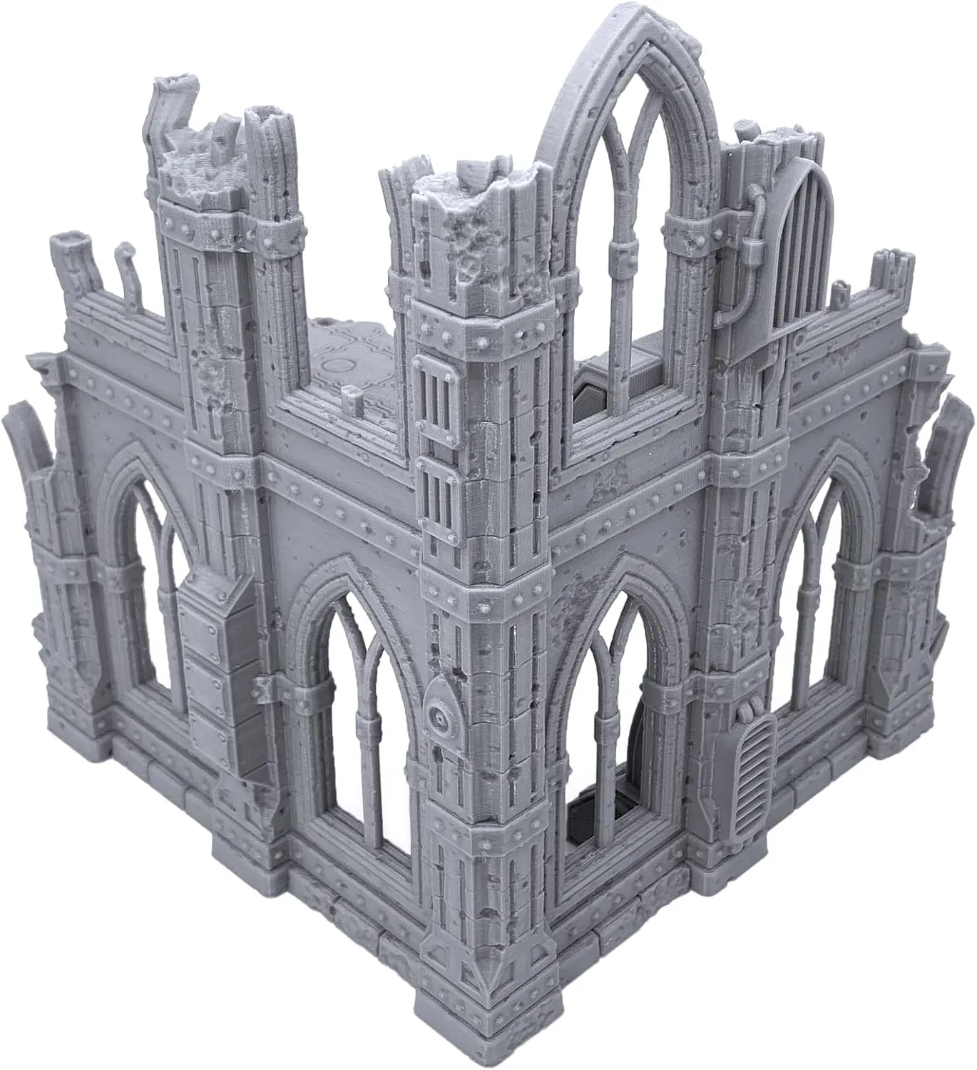 EnderToys Gothic Sci-Fi Ruins by Terrain4Print (Set C), 3D Printed Tabletop RPG Scenery and Wargame Terrain for 28mm Miniatures