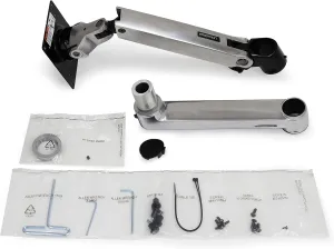 Ergotron – LX Monitor Arm, Extension, and Collar Kit – Add-on for LX Tall Pole Monitor Arms – Polished Aluminum