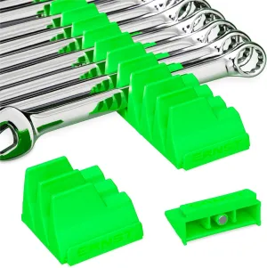 Ernst Manufacturing Wrench Pro - Modular Wrench Organizer for 20 Tools with Magnetic Base (Green) - Made in the USA