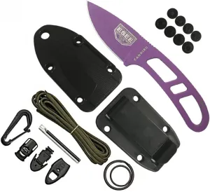 ESEE Purple Candiru, Clear/White Molded Sheath w/Kit