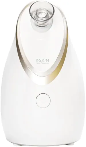 Facial Steamer, Professional Nano Ionic Face Steamer with Aromatherapy,Face Humidifier - Adjustable Nozzle, Warm Powerful Steam for Home SPA,Cleanses and Moisturizes, White
