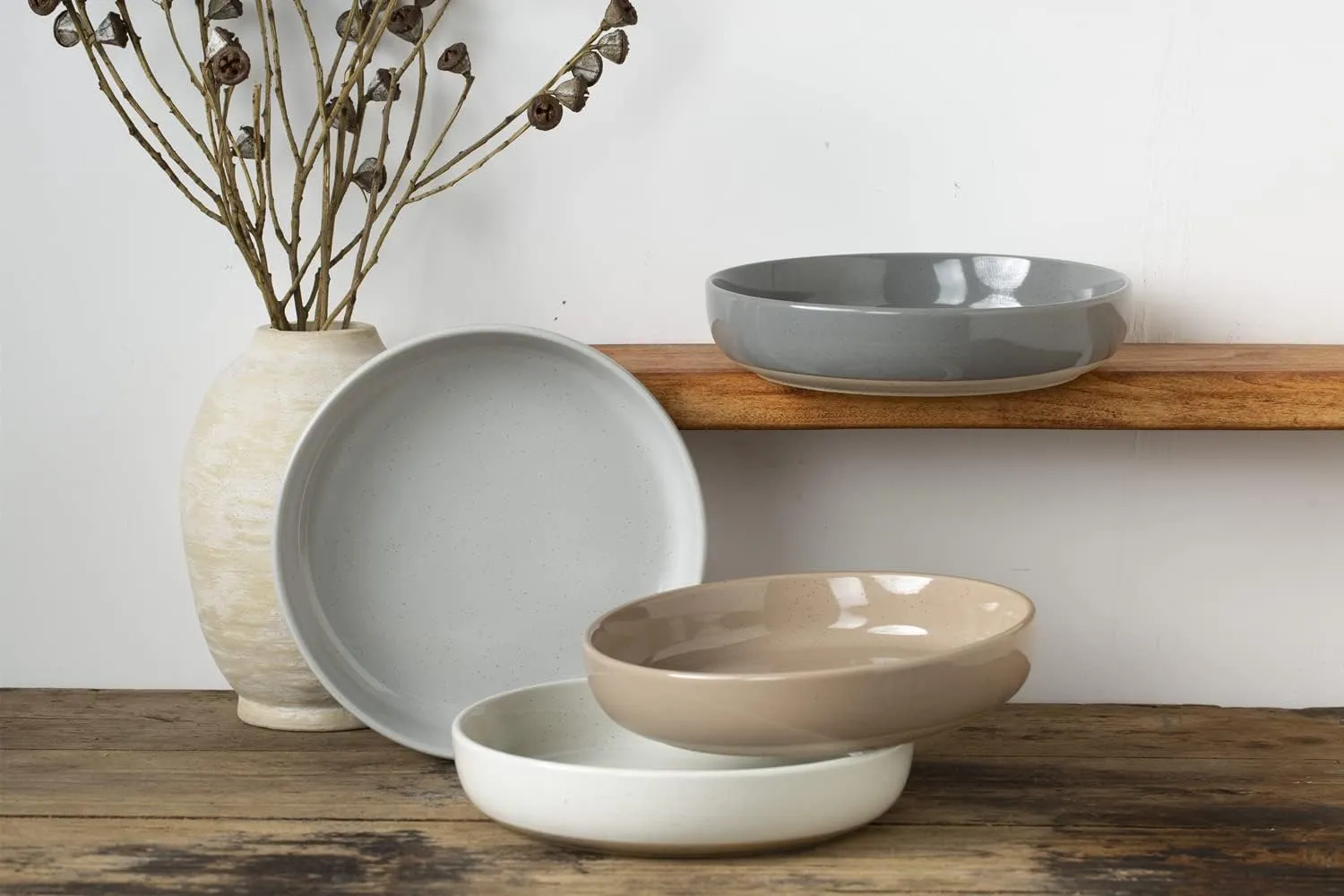 famiware Milkyway 33 oz Bowl Set, Pasta Bowls Set of 4, Salad Bowls Perfect for Your Friend for Housewarming, Thanksgiving, Christmas, Multicolor