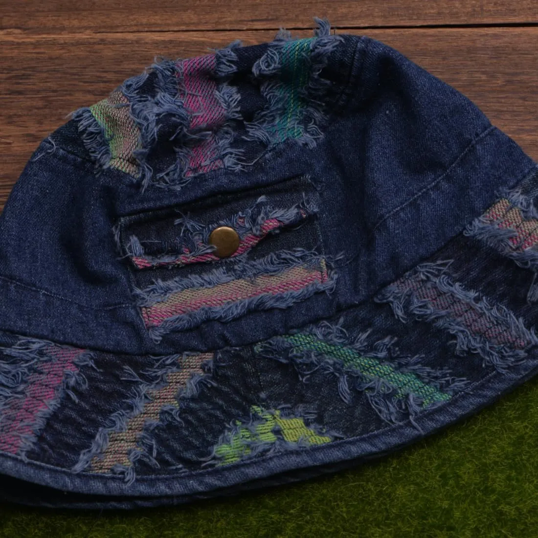 Fashion Distressed Fishing Bucket Hat for Women, Sun Hat, Outdoor Beach Hat