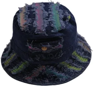 Fashion Distressed Fishing Bucket Hat for Women, Sun Hat, Outdoor Beach Hat