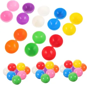 FAVOMOTO Raffle Drawing Balls Set of 40 Plastic Party Game Balls Openable Design Vibrant Colors for Easy Identificati