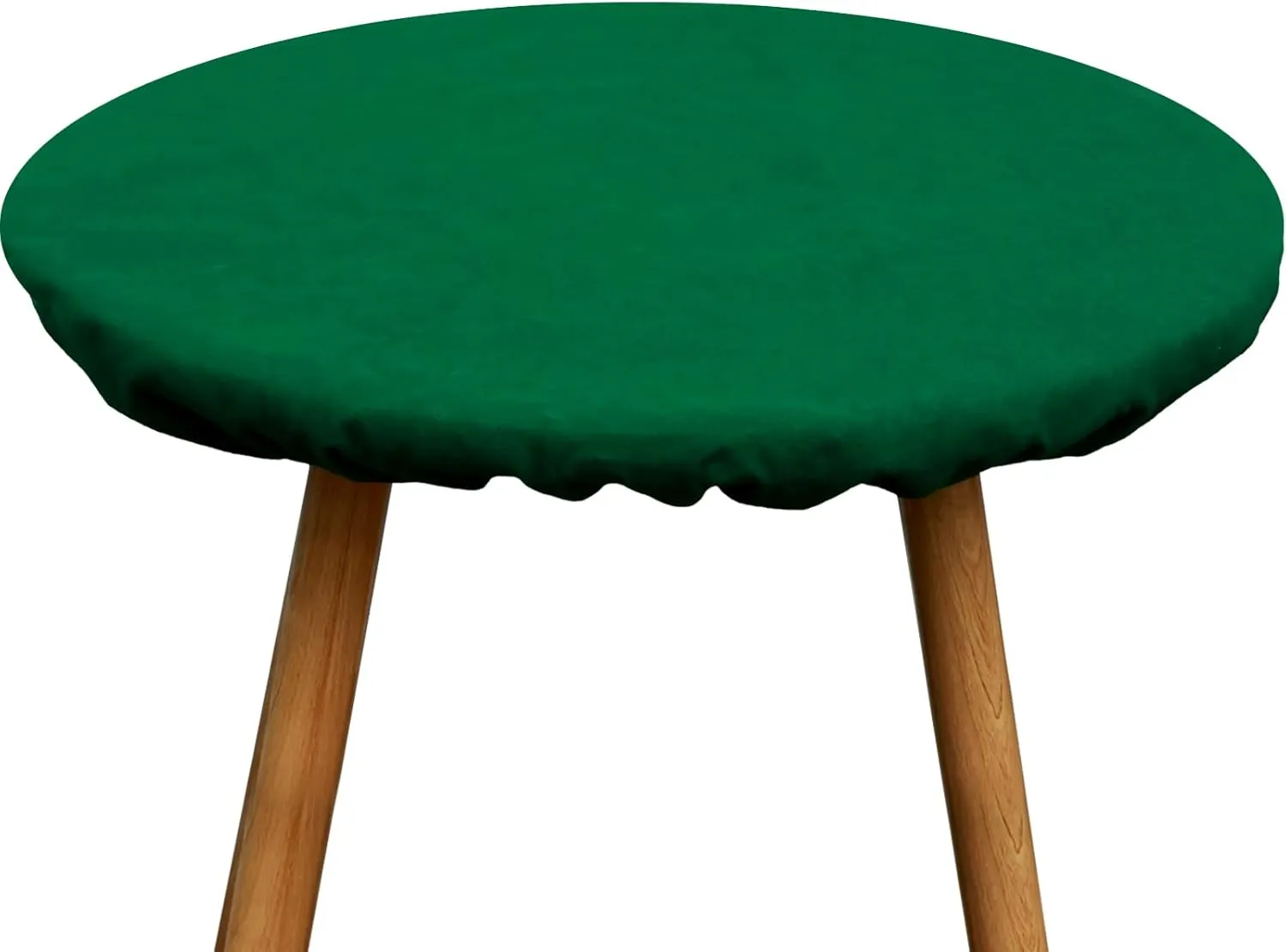 Felt Card Table Game Cover,36.2 Inch Round Tablecloth,Game Table Topper Mat Fit 36-48 Inch,Elastic Foldable Poker Table Cover Protector for Card Games, Mahjong, Board Games, Dice Games, and More