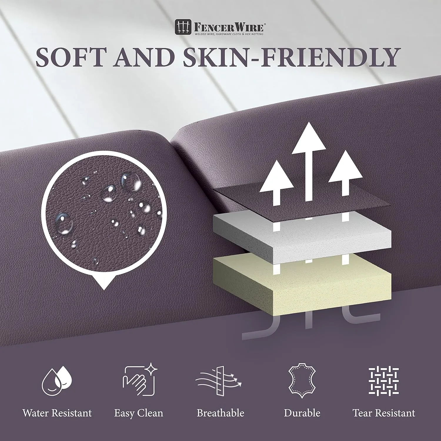 Fencer Wire 84 Inch Premium Memory Foam Massage Table, Foldable Spa Bed, Height Adjustable, Facial Cradle Salon Bed, Purple, 32 Inch Wide