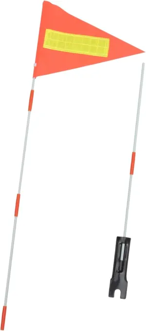 Fiberglass Flagpole for Bike Bicycle Mounting Bracket Weatherproof Cycling Flag