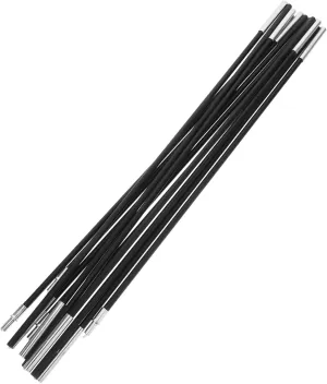 Fiberglass Tent Pole Replacement Kit 2 Pack 6 Sections Essential Camping Accessory Easy Use