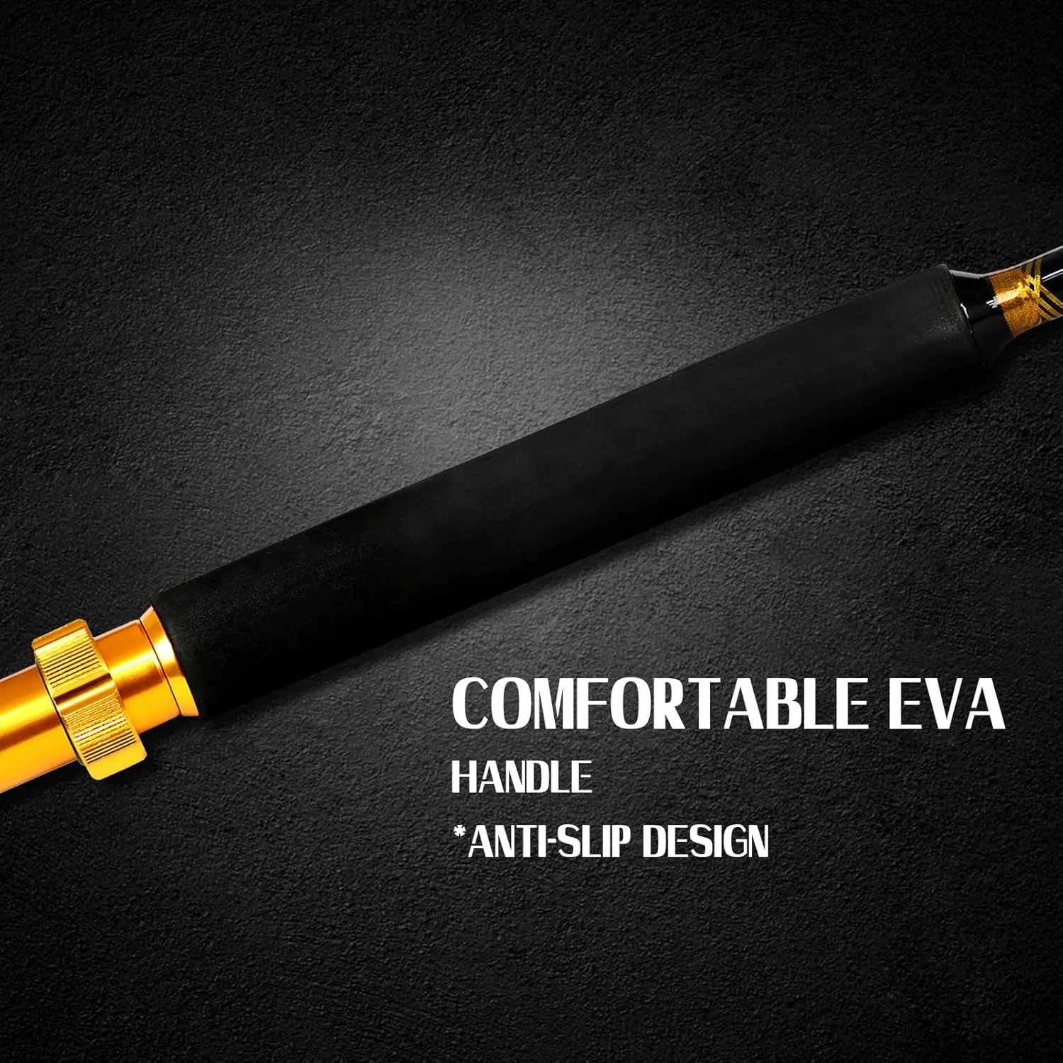 Fiblink Saltwater Fishing Rod 2 Piece Bent Butt Trolling Rod Deep Sea Roller Rod Big Game Conventional Boat Fishing Pole(50-80lbs/80-120lbs,5'6"/6')