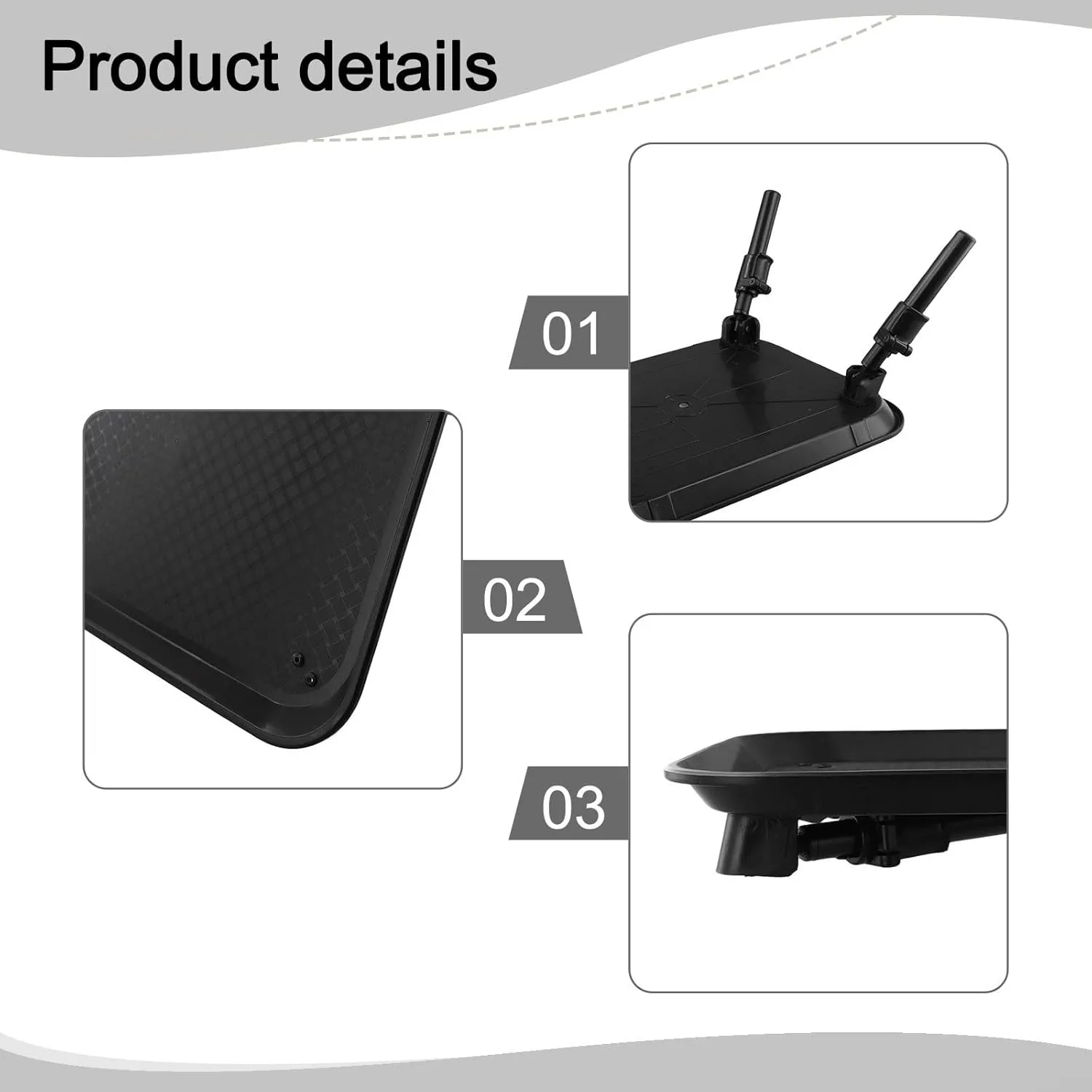 Fishing Equipment Lightweight Bait Table with Adjustable Height and Foldable Design (M)