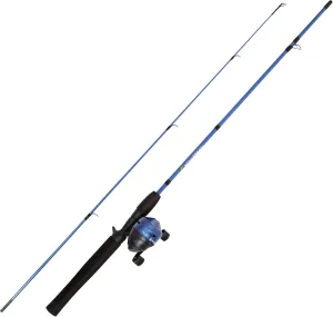 Fishing Pole - 5-Foot 4-Inch Fishing Rod and Reel Combo - Spincast Reel with Stainless-Steel and Fiberglass Rod - Angling Gear by Wakeman