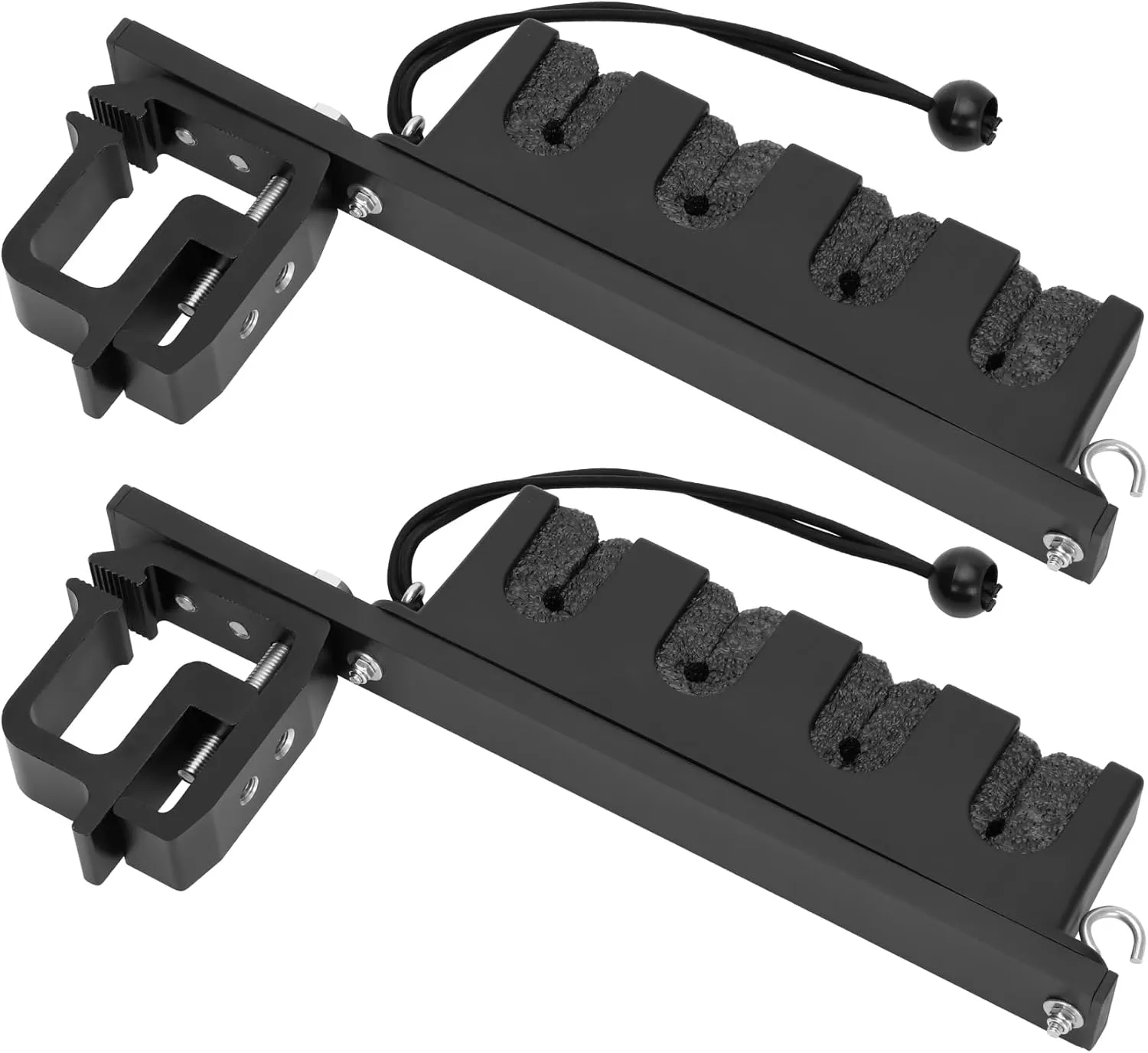 Fishing Rod Holder for Truck, 6061-T6 Aluminum Truck Fishing Pole Rack Ready Pole Rack with Vibration Damping, Truck Bed Fishing Rod Holder Fits Driving to Lake or Shore