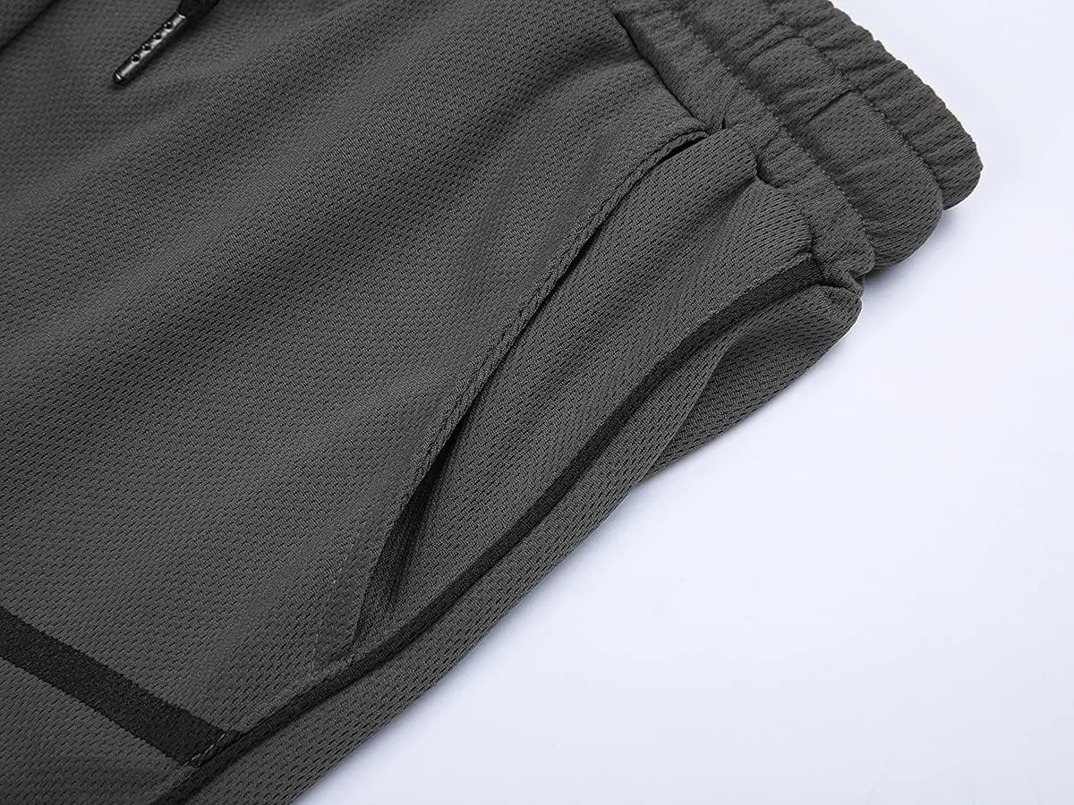 FLYFIREFLY Men's Gym Workout Shorts Running Lightweight Athletic Short Pants Bodybuilding Training