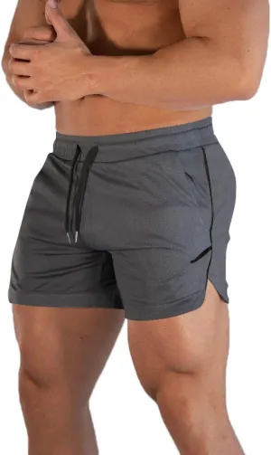 FLYFIREFLY Men's Gym Workout Shorts Running Lightweight Athletic Short Pants Bodybuilding Training