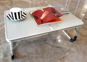 Foldable Laptop Desk,Folding Laptop Table,Foldable Laptop Stand,Aluminum Ultra Lightweight Bed Tray for Breakfast and Coffee Serving,Portable Mini Study Table-OROCKO