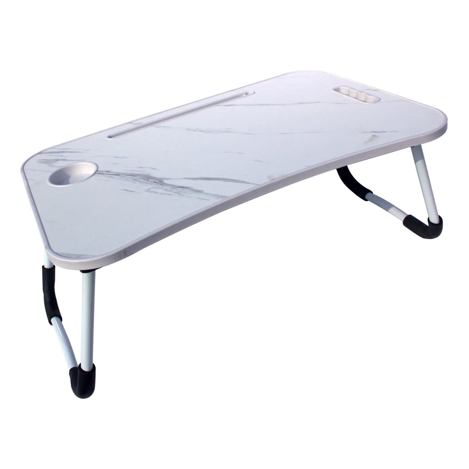 Foldable Laptop Table with Cup Holder and Tablet Groove Pack of 6