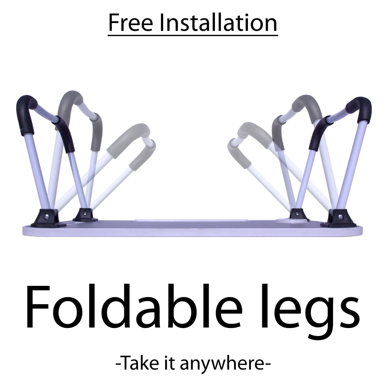 Foldable Laptop Table with Cup Holder and Tablet Groove Pack of 6