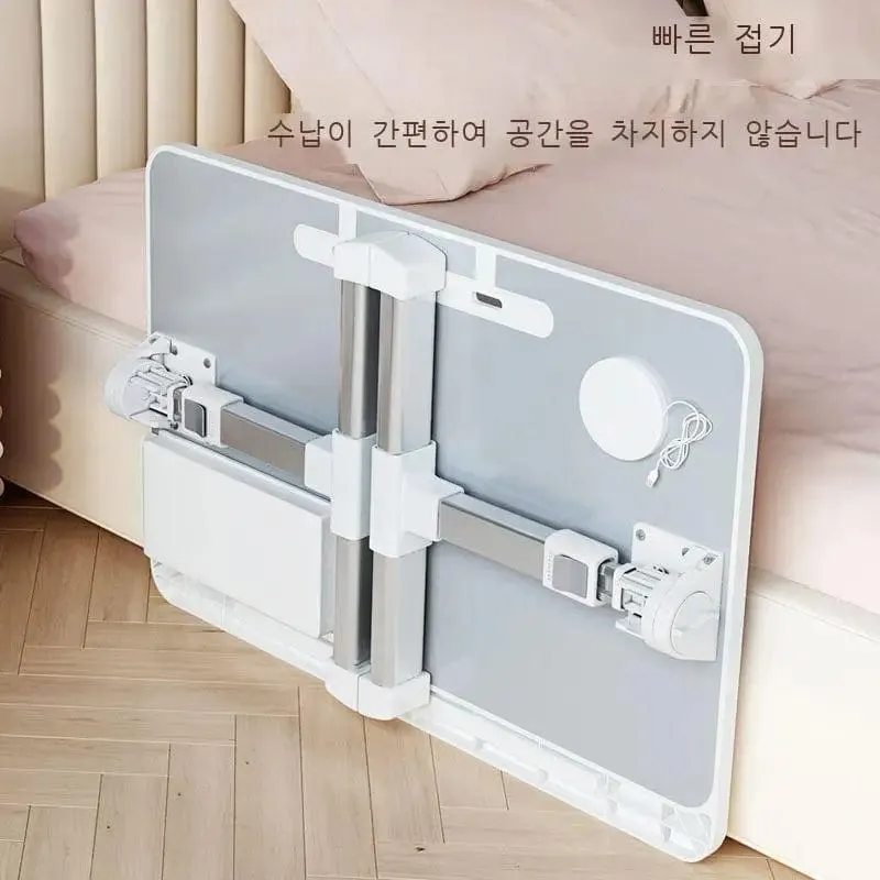 Foldable Lift Bed Table - Simple Home Learning Desk for Bedroom or Dorm