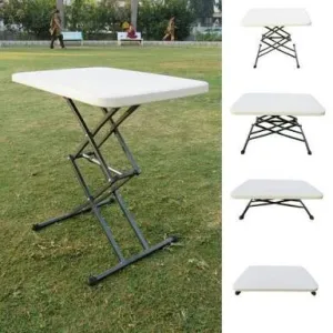 foldable variable height plastic table