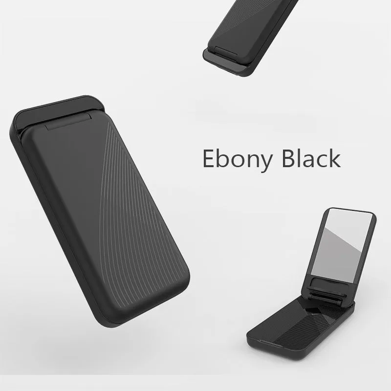 Folding 15W Fast Charge 10000mAh Power Bank with Lighted Mirror | Portable & Chic